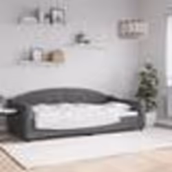 vidaXL Lit de repos gris foncé 100x200 cm tissu - 100 x 200 cm