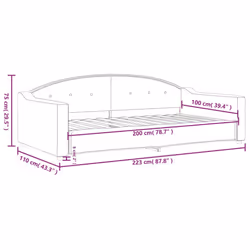 VidaXL 354191 canapé lit sofa Taupe - Vue supplémentaire 8