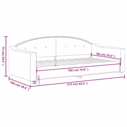 VidaXL 354193 canapé lit sofa Gris - Vue supplémentaire 8