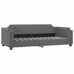 VidaXL 354201, lit sofa, Gris, mousse, Métal, Polyester, Bois, 2230 mm, 900 mm