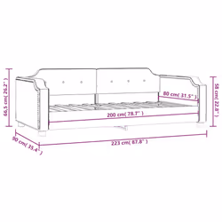 VidaXL 354201 canapé lit sofa Gris - Vue supplémentaire 8