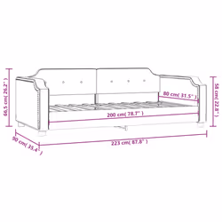 VidaXL 354202 canapé lit sofa Noir - Vue supplémentaire 8
