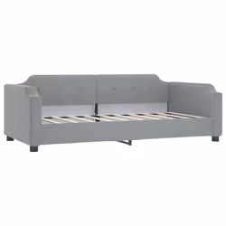 VidaXL 354205, lit sofa, Gris, mousse, Métal, Polyester, Bois, 2230 mm, 1000 mm