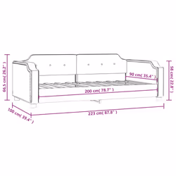 VidaXL 354207 canapé lit sofa Noir - Vue supplémentaire 8