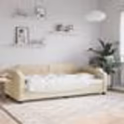 vidaXL Lit de repos crème 100x200 cm tissu - 100 x 200 cm