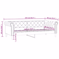 VidaXL 354223 canapé lit sofa Blanc - Vue supplémentaire 8