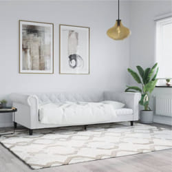 Vidaxl - Lit de jour sans matelas blanc 90x200 cm similicuir