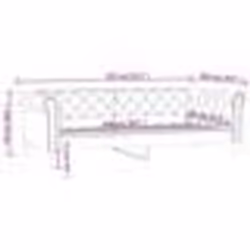 vidaXL Lit de jour sans matelas crème 90x200 cm similicuir - 90 x 200 cm