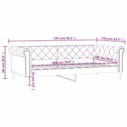 VidaXL 354230 canapé lit sofa Noir - Vue supplémentaire 8