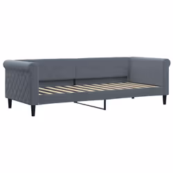 VidaXL 354238, lit sofa, Gris, mousse, Métal, Polyester, Polywood, Bois, 2290 mm, 900 mm