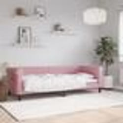 vidaXL Lit de repos sans matelas rose 80x200 cm velours - 80 x 200 cm