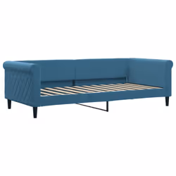 VidaXL 354243, lit sofa, Bleu, mousse, Métal, Polyester, Polywood, Bois, 2290 mm, 1000 mm