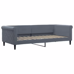 VidaXL 354245, lit sofa, Gris, mousse, Métal, Polyester, Polywood, Bois, 2290 mm, 1000 mm
