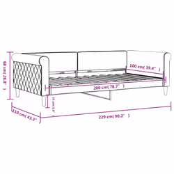 VidaXL 354255 canapé lit sofa Noir - Vue supplémentaire 8
