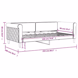 VidaXL 354259 canapé lit sofa Noir - Vue supplémentaire 7