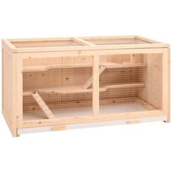 Cage Pour Hamster 104 X 52 X 54 Cm Bois Massif Sapin Vidaxl