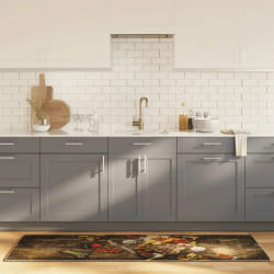 vidaXL Tapis de cuisine multicolore 60x180 cm lavable antidérapant