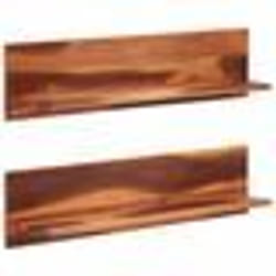 vidaXL Étagères murales 2 pcs 112x20x26 cm bois massif d'acacia