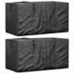vidaXL Sacs de rangement pour sapin de Noël 2 pcs noir polyéthylène