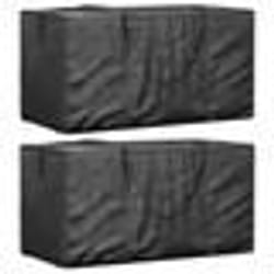 vidaXL Sacs de rangement pour sapin de Noël 2 pcs noir polyéthylène