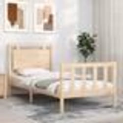 vidaXL Cadre de lit sans matelas 100x200 cm bois massif de pin - 100 x 200 cm
