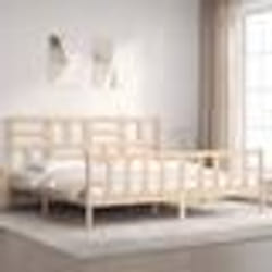 vidaXL Cadre de lit sans matelas bois massif de pin - 180 x 200 cm