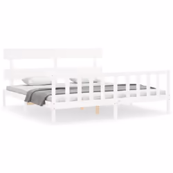 VidaXL 3193287, Blanc, 1855 mm, 2,06 m, 810 mm, 1800 x 2000 mm, 21 cm