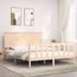 vidaXL Cadre de lit sans matelas 160x200 cm bois massif de pin - 160 x 200 cm