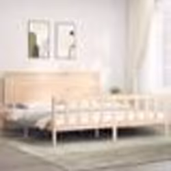 vidaXL Cadre de lit sans matelas bois massif de pin - 180 x 200 cm