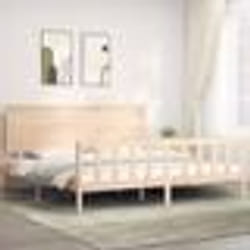 vidaXL Cadre de lit sans matelas bois massif de pin - 180 x 200 cm