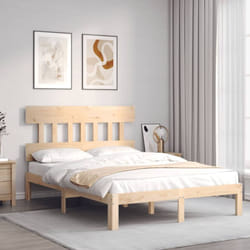Cadre De Lit Sans Matelas 140x190 Cm Bois De Pin Massif Vidaxl