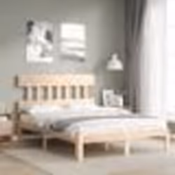 vidaXL Cadre de lit avec tête de lit 120x200 cm bois massif 3193591