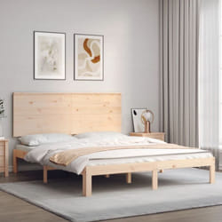 Cadre De Lit Sans Matelas Bois De Pin Massif Vidaxl