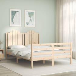 Vidaxl - Cadre de lit sans matelas 140x200 cm bois massif