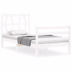 VidaXL 3194347, Blanc, 1255 mm, 195,5 cm, 1000 mm, 1200 x 1900 mm, 21 cm