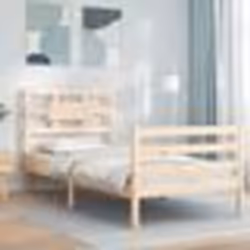 vidaXL Cadre de lit sans matelas 90x200 cm bois massif - 90 x 200 cm