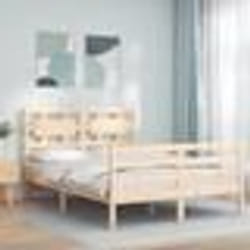 vidaXL Cadre de lit sans matelas 120x200 cm bois massif - 120 x 200 cm