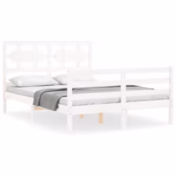 VidaXL 3194437, Blanc, 1255 mm, 2,06 m, 1000 mm, 1200 x 2000 mm, 21 cm