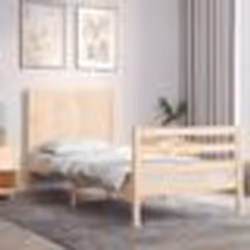 vidaXL Cadre de lit sans matelas 100x200 cm bois massif - 100 x 200 cm