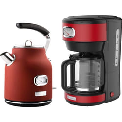 Westinghouse - Retro Series - Bouilloire + Cafetière - Filtre à café - Rouge