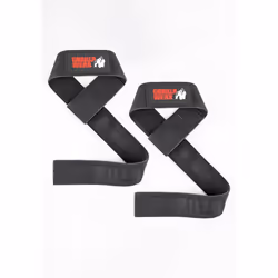 Sangles de tirage - Gorilla Wear - Leather Lifting Straps - Cuir - Noir - Taille unique