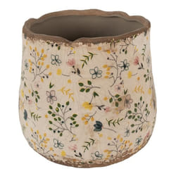 Pot de fleurs - CLAYRE & EEF - Ø 21x19 cm - Beige - Céramique - Design intemporel