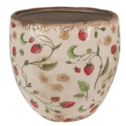 Pot de fleurs - CLAYRE & EEF - Ø 18x18 cm - Beige - Céramique - Design intemporel