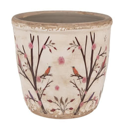 Pot de fleurs - CLAYRE & EEF - 6CE1641M - Ø 14x13 cm - Céramique - Beige Marron
