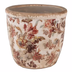 Pot de fleurs - CLAYRE & EEF - Modèle XS - Ø 11x11 cm - Céramique - Beige et Rose