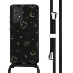 Coque design en silicone avec cordon Samsung Galaxy A52(s) (5G/4G) Sky Black imoshion