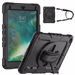 Accezz SH00063443, Apple, iPad 6e generatie (2018), iPad 2017 (5e generatie), Noir