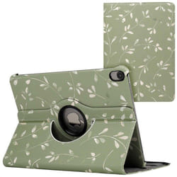Coque tablette Design rotatif à 360° iPad Air 5 (2022) / Air 4 (2020) Green Flowers imoshion