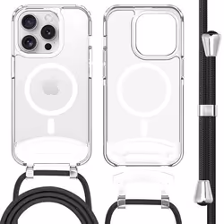 Coque MagSafe avec cordon amovible iPhone 15 Pro Transparent imoshion