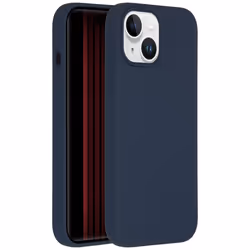 Accezz Liquid Silicone Backcover, Housse, Apple, iPhone 15, 15,5 cm (6.1"), Bleu